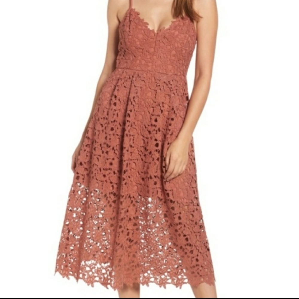 ASTR the Label Lace Midi Dress sz S